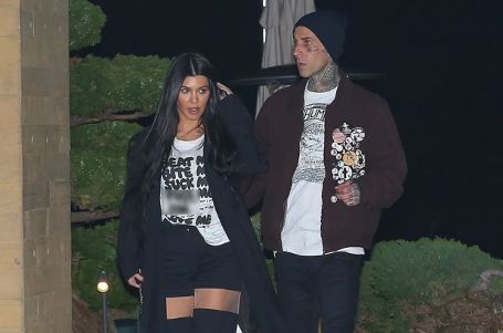 Kourtney and Travis spotted